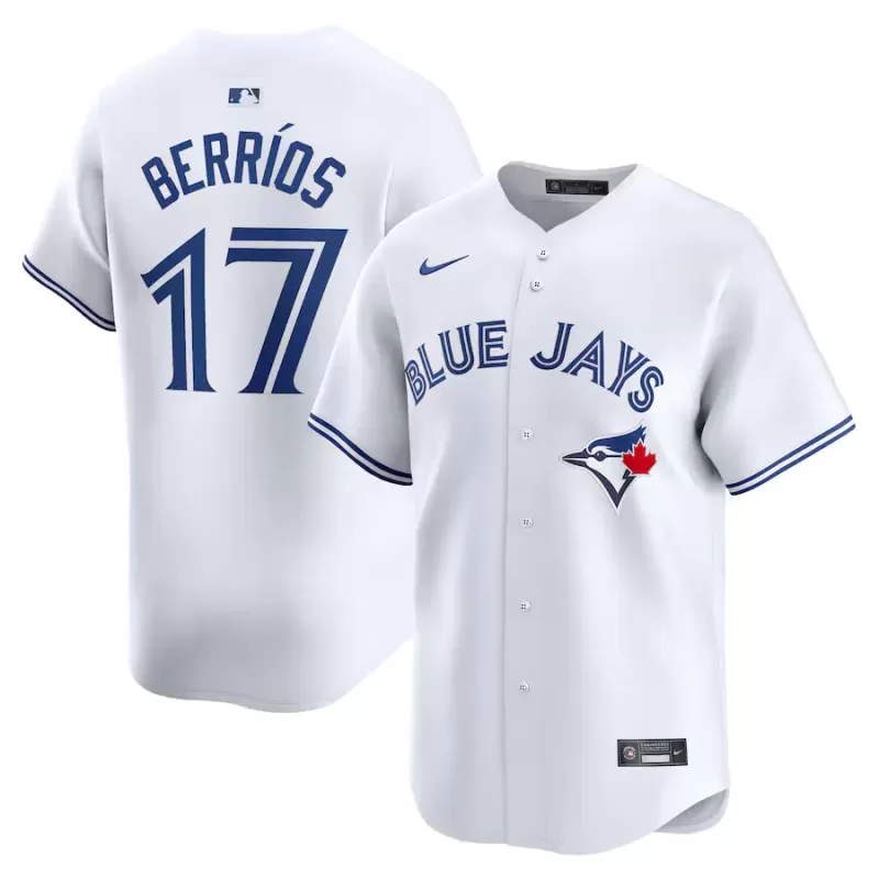 Men's Toronto Blue Jays Jose Berrios Nike White Home Limited Player Jersey Men's Toronto Blue Jays Jose Berrios Nike White Home Limited Player Jersey