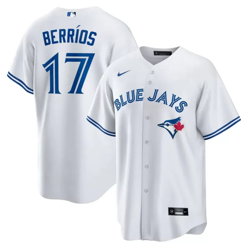 Men's Toronto Blue Jays Jose Berrios Nike White Home Replica Jersey Men's Toronto Blue Jays Jose Berrios Nike White Home Replica Jersey
