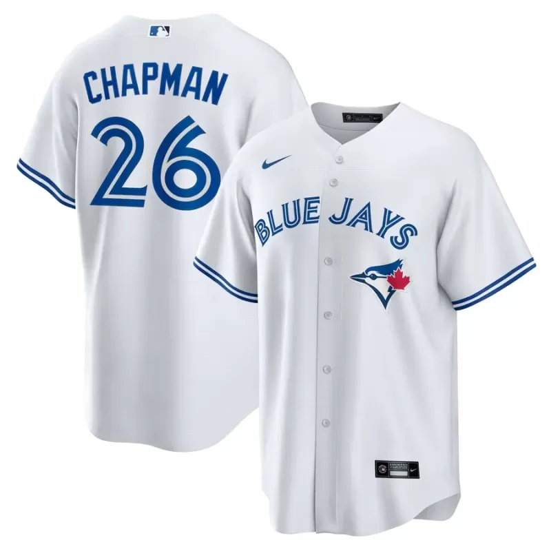 Men's Toronto Blue Jays Matt Chapman Nike White Replica Player Jersey Men's Toronto Blue Jays Matt Chapman Nike White Replica Player Jersey
