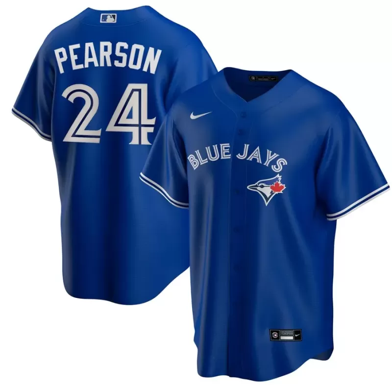 Men's Toronto Blue Jays Nate Pearson Nike Royal Replica Player Name Jersey Men's Toronto Blue Jays Nate Pearson Nike Royal Replica Player Name Jersey