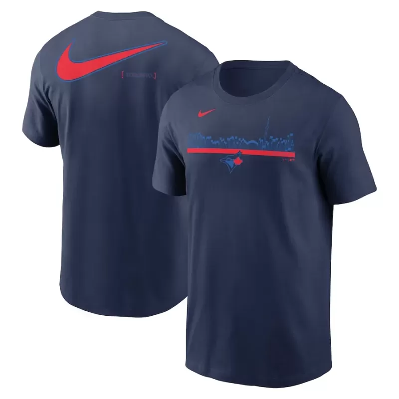 Men's Toronto Blue Jays Nike Navy 2-Hit Speed City Connect T-Shirt Men's Toronto Blue Jays Nike Navy 2-Hit Speed City Connect T-Shirt