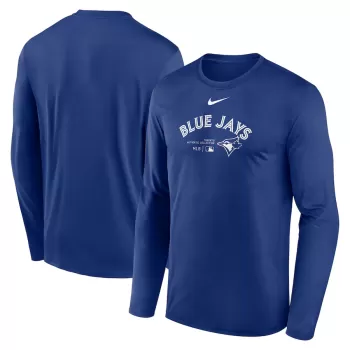 Men's Toronto Blue Jays Nike Royal Authentic Collection Practice Performance Long Sleeve T-Shirt