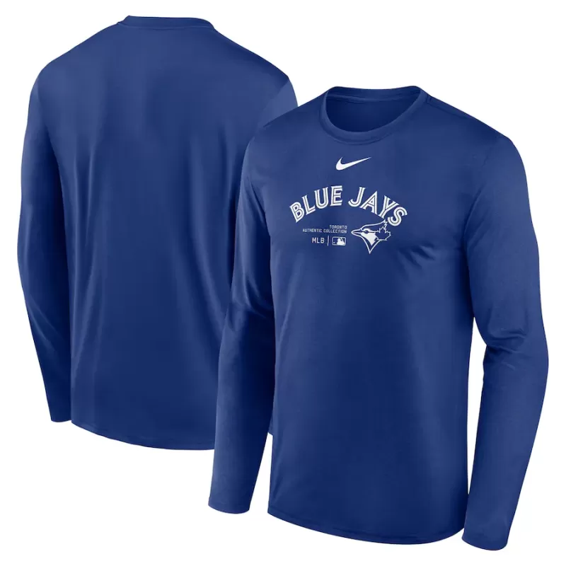 Men's Toronto Blue Jays Nike Royal Authentic Collection Practice Performance Long Sleeve T-Shirt Men's Toronto Blue Jays Nike Royal Authentic Collection Practice Performance Long Sleeve T-Shirt