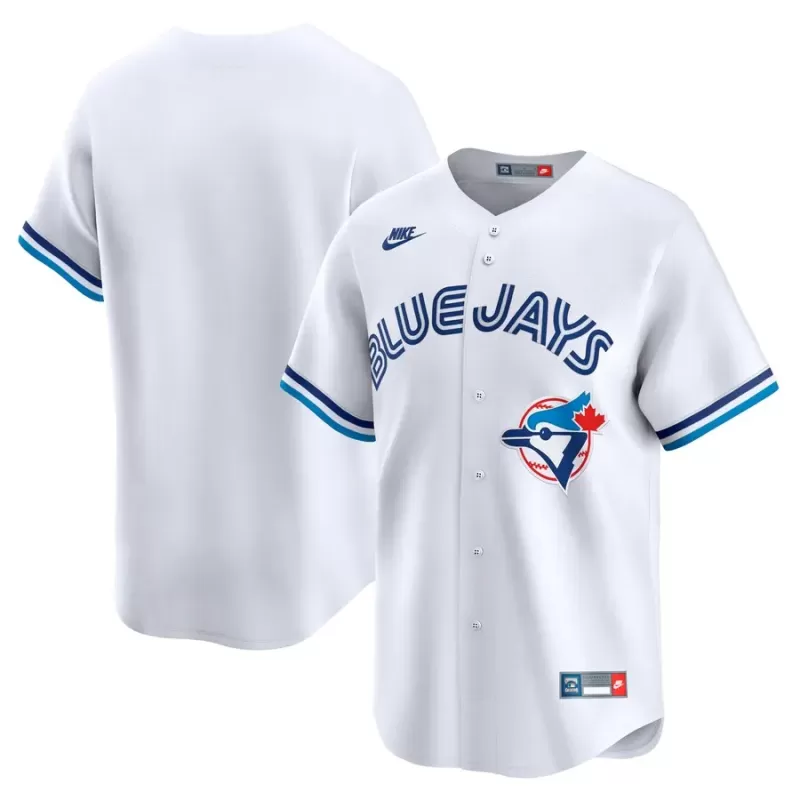 Men's Toronto Blue Jays Nike White Cooperstown Collection Limited Jersey Men's Toronto Blue Jays Nike White Cooperstown Collection Limited Jersey