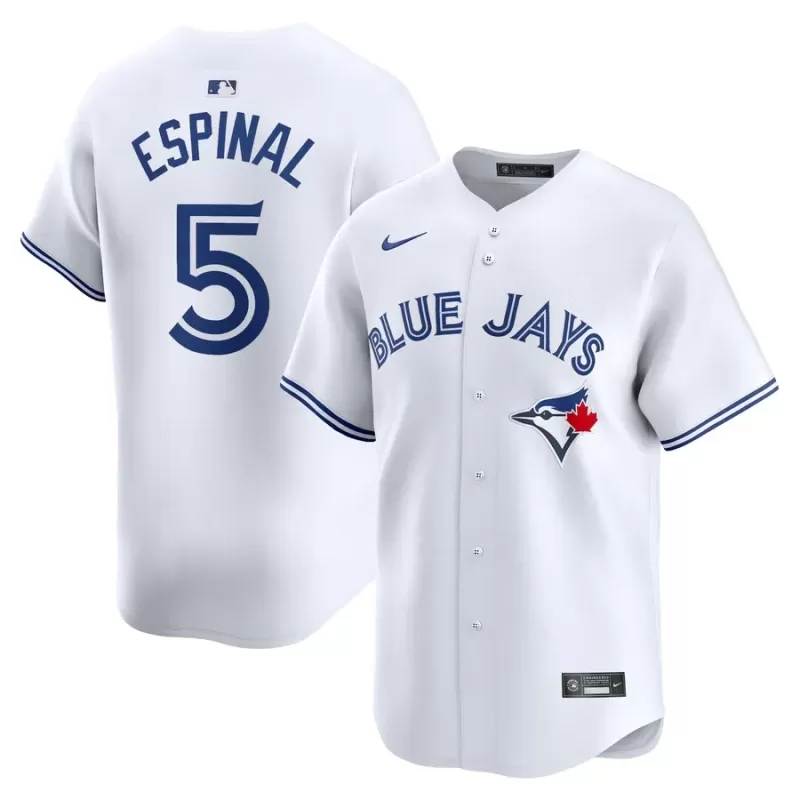 Men's Toronto Blue Jays Santiago Espinal Nike White Home Limited Player Jersey Men's Toronto Blue Jays Santiago Espinal Nike White Home Limited Player Jersey