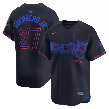 Men's Toronto Blue Jays Vladimir Guerrero Jr. Nike Black 2024 City Connect Limited Player Jersey Men's Toronto Blue Jays Vladimir Guerrero Jr. Nike Black 2024 City Connect Limited Player Jersey
