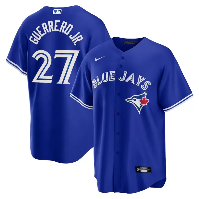 Men's Toronto Blue Jays Vladimir Guerrero Jr. Nike Royal Big & Tall Alternate Replica Player Jersey Men's Toronto Blue Jays Vladimir Guerrero Jr. Nike Royal Big & Tall Alternate Replica Player Jersey