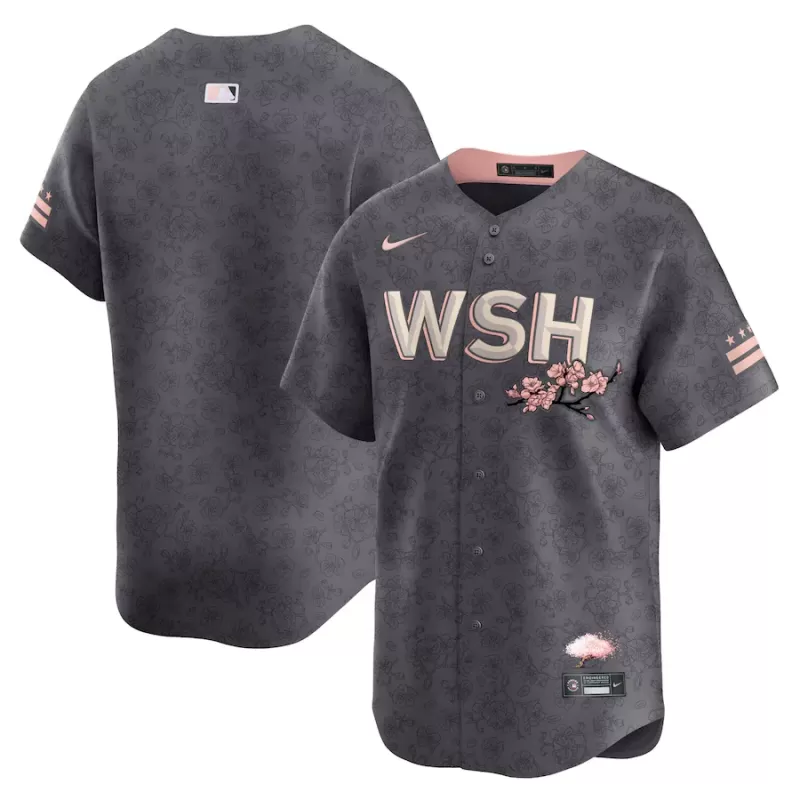 Men's Washington Nationals Nike Charcoal City Connect Limited Jersey Men's Washington Nationals Nike Charcoal City Connect Limited Jersey