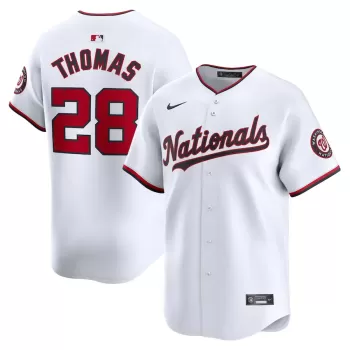 Men's Washington Nationals Lane Thomas Nike White Home Limited Player Jersey Men's Washington Nationals Lane Thomas Nike White Home Limited Player Jersey