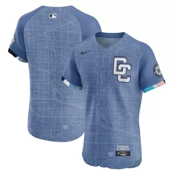 Men's Washington Nationals Nike Blue 2025 City Connect Elite Jersey Men's Washington Nationals Nike Blue 2025 City Connect Elite Jersey
