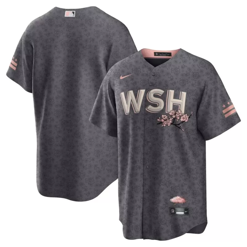 Men's Washington Nationals Nike Gray City Connect Replica Team Jersey Men's Washington Nationals Nike Gray City Connect Replica Team Jersey