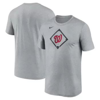 Men's Washington Nationals Nike Heather Gray Icon Legend Performance T-Shirt