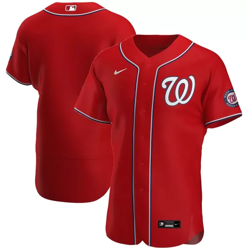 Men's Washington Nationals Nike Red Alternate Authentic Team Jersey Men's Washington Nationals Nike Red Alternate Authentic Team Jersey