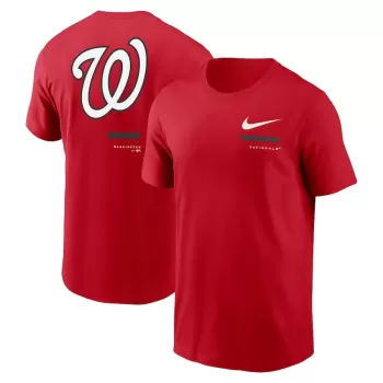 Men's Washington Nationals Nike Red Over the Shoulder T-Shirt Men's Washington Nationals Nike Red Over the Shoulder T-Shirt