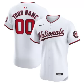 Men's Washington Nationals Nike White Home Elite Custom Jersey Men's Washington Nationals Nike White Home Elite Custom Jersey