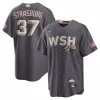 Men's Washington Nationals Stephen Strasburg Nike Charcoal City Connect Replica Player Jersey