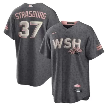 Men's Washington Nationals Stephen Strasburg Nike Gray City Connect Replica Player Jersey Men's Washington Nationals Stephen Strasburg Nike Gray City Connect Replica Player Jersey
