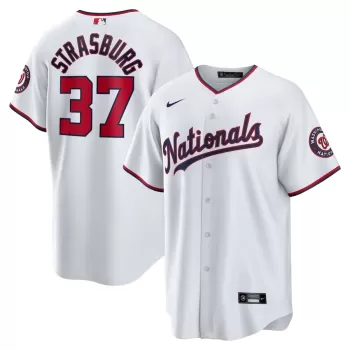 Men's Washington Nationals Stephen Strasburg Nike White Home Replica Jersey Men's Washington Nationals Stephen Strasburg Nike White Home Replica Jersey