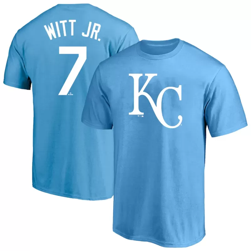 Men'sKansas City Royals Bobby Witt Jr. Profile Royal Big & Tall Player Name & Number T-Shirt Men'sKansas City Royals Bobby Witt Jr. Profile Royal Big & Tall Player Name & Number T-Shirt