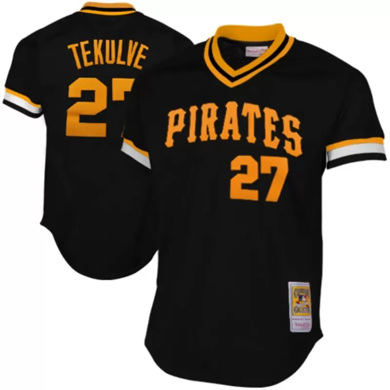 Mitchell & Ness Pittsburgh Pirates Kent Tekulve 1982 Cooperstown Collection Authentic Practice Jersey - Black Mitchell & Ness Pittsburgh Pirates Kent Tekulve 1982 Cooperstown Collection Authentic Practice Jersey - Black