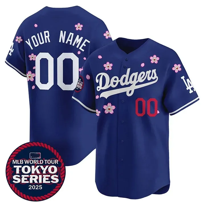 Nike x Takashi Murakami x MLB World Tour Tokyo Series 2025 Dodgers Tokyo Home Custom Jersey Nike x Takashi Murakami x MLB World Tour Tokyo Series 2025 Dodgers Tokyo Home Custom Jersey