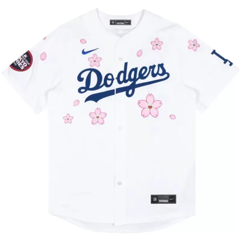 Nike x Takashi Murakami x MLB World Tour Tokyo Series 2025 Dodgers Tokyo Home Jersey