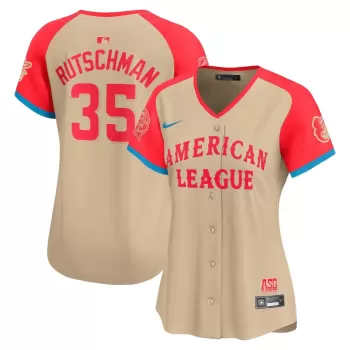 Women's American League Adley Rutschman Nike Cream 2024 MLB All-Star Game Limited Player Jersey Women's American League Adley Rutschman Nike Cream 2024 MLB All-Star Game Limited Player Jersey