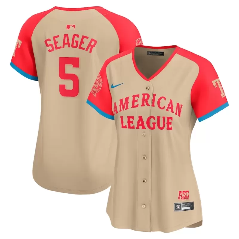 Women's American League Corey Seager Nike Cream 2024 MLB All-Star Game Limited Player Jersey Women's American League Corey Seager Nike Cream 2024 MLB All-Star Game Limited Player Jersey