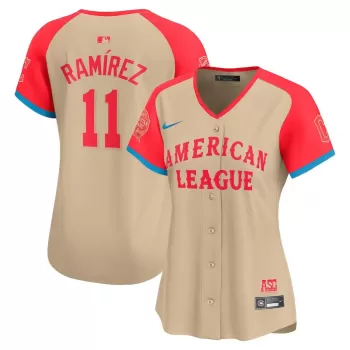 Women's American League Jose Ramirez Nike Cream 2024 MLB All-Star Game Limited Player Jersey Women's American League Jose Ramirez Nike Cream 2024 MLB All-Star Game Limited Player Jersey