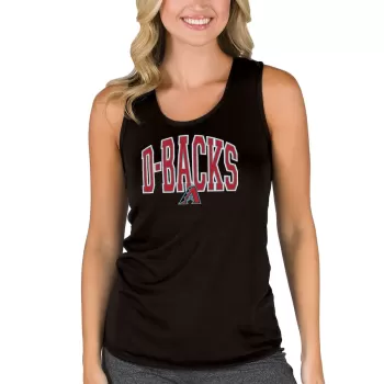 Women's Arizona Diamondbacks Concepts Sport Black Marathon Racerback Tank Top