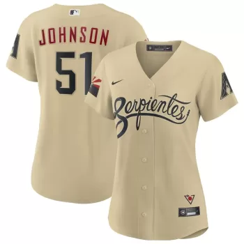 Women's Arizona Diamondbacks Randy Johnson Nike Sand City Connect Replica Player Jersey
