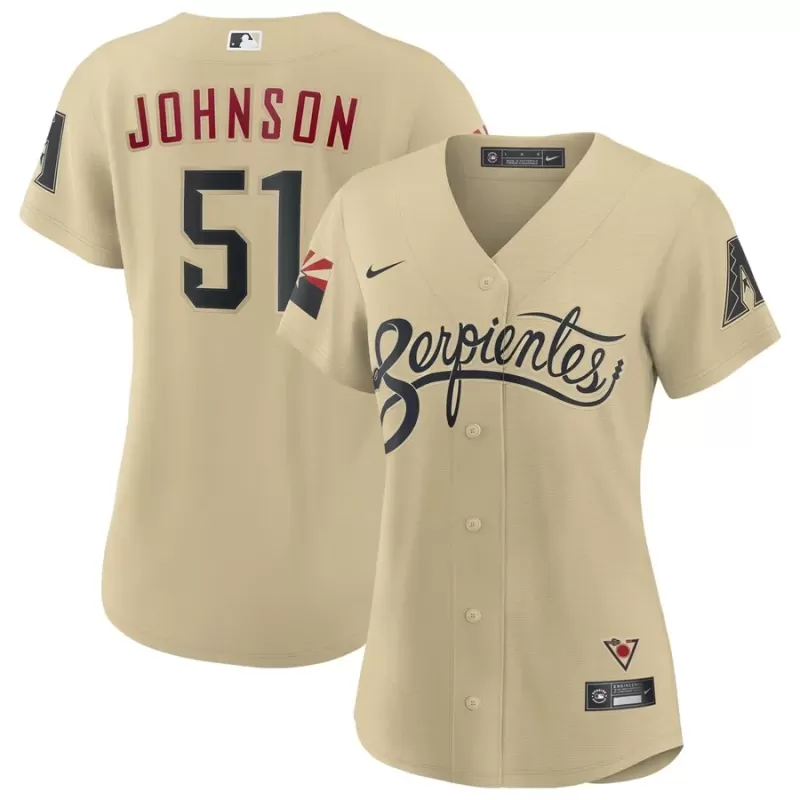 Women's Arizona Diamondbacks Randy Johnson Nike Sand City Connect Replica Player Jersey Women's Arizona Diamondbacks Randy Johnson Nike Sand City Connect Replica Player Jersey