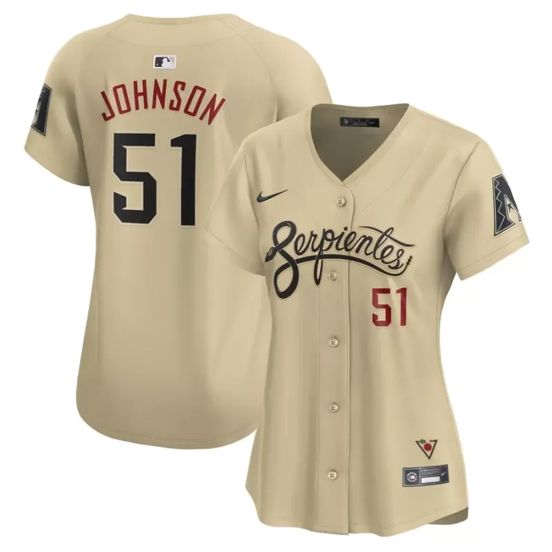 Women's Arizona Diamondbacks Randy Johnson Nike Sand City Connect Retired Player Jersey Women's Arizona Diamondbacks Randy Johnson Nike Sand City Connect Retired Player Jersey