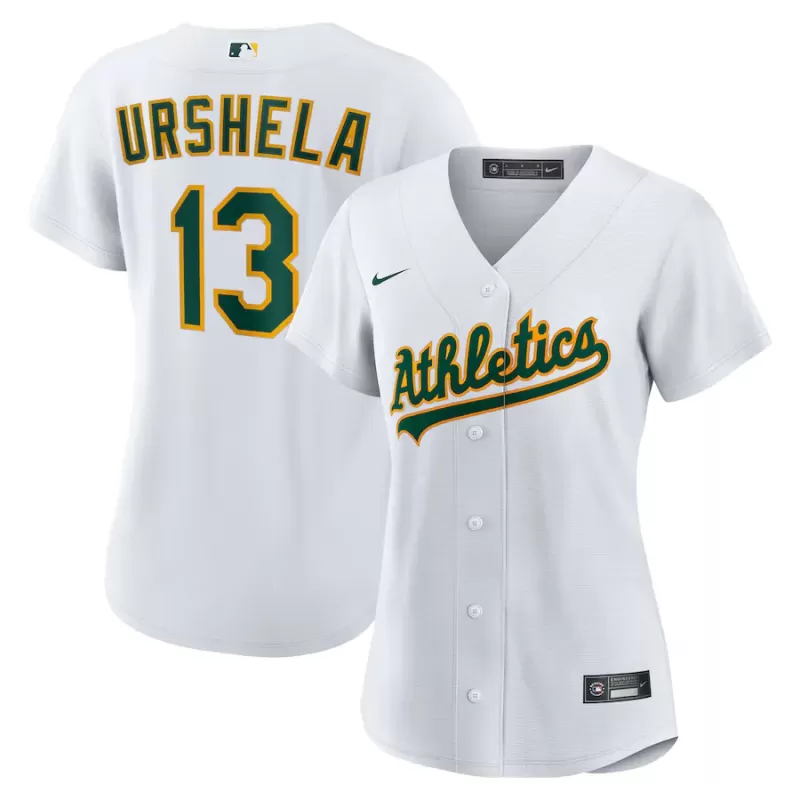 Women's Athletics Gio Urshela Nike White Home Replica Jersey