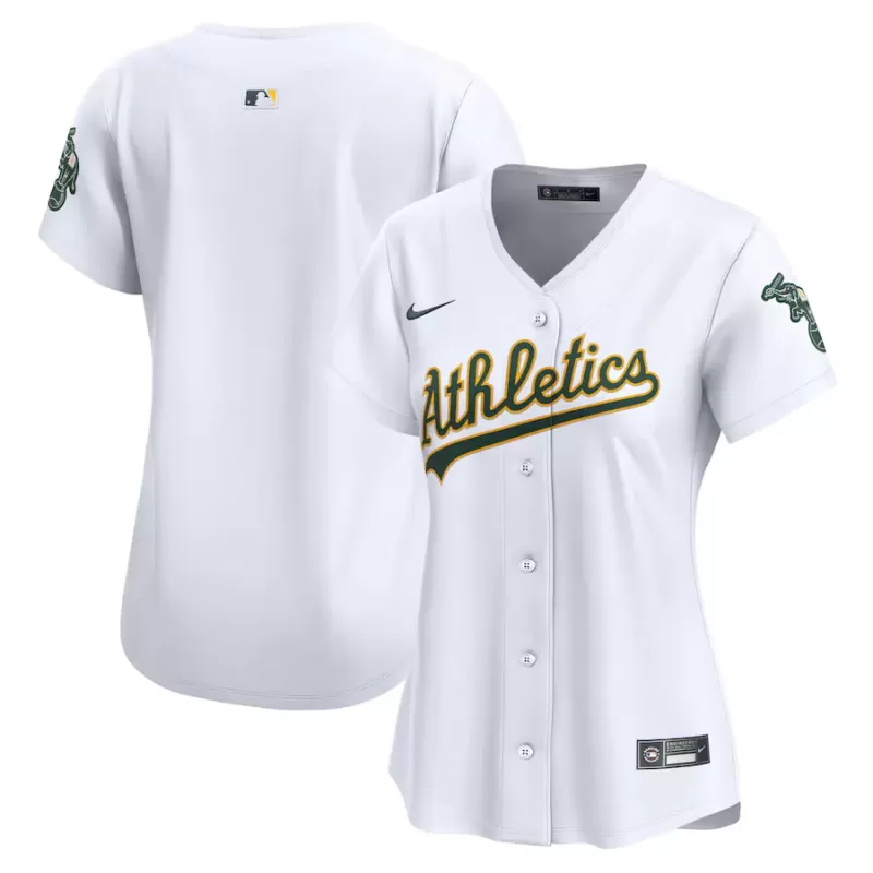 Women's Athletics Nike White Home Limited Jersey Women's Athletics Nike White Home Limited Jersey