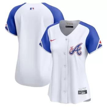 Women's Atlanta Braves Nike White City Connect Limited Jersey Women's Atlanta Braves Nike White City Connect Limited Jersey