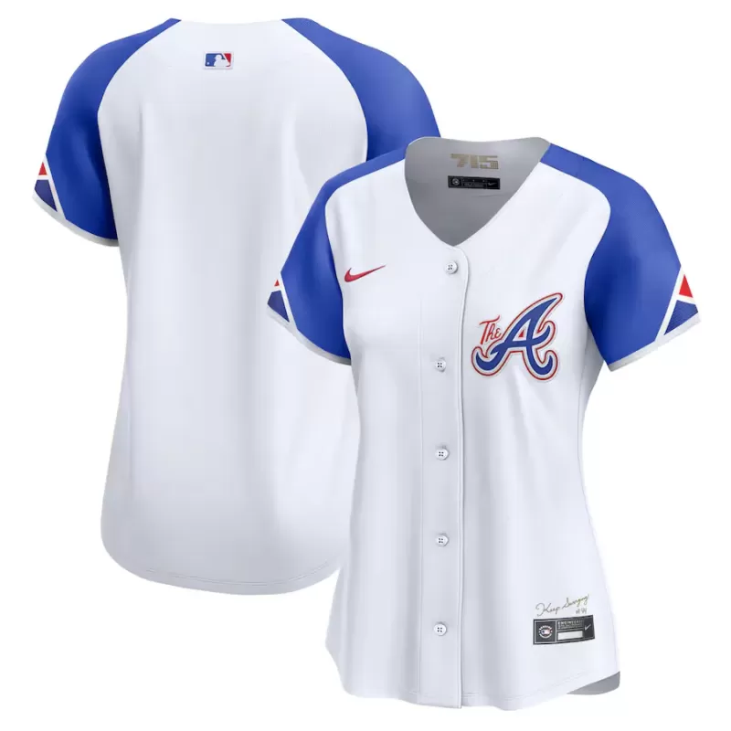 Women's Atlanta Braves Nike White City Connect Limited Jersey Women's Atlanta Braves Nike White City Connect Limited Jersey