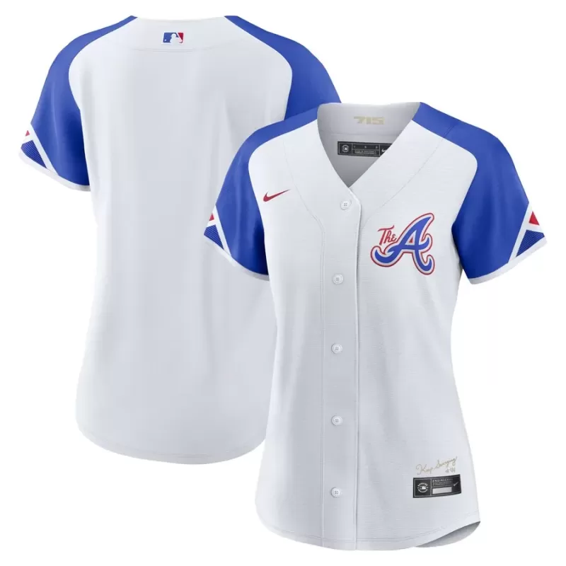 Women's Atlanta Braves Nike White City Connect Replica Jersey Women's Atlanta Braves Nike White City Connect Replica Jersey