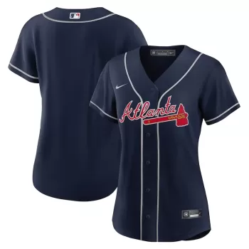 Women's Atlanta Braves Nike Navy Alternate Replica Team Jersey Women's Atlanta Braves Nike Navy Alternate Replica Team Jersey