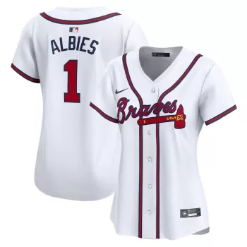 Women's Atlanta Braves Ozzie Albies Nike White Home Limited Player Jersey Women's Atlanta Braves Ozzie Albies Nike White Home Limited Player Jersey