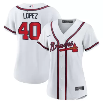Women's Atlanta Braves Reynaldo Lopez Nike White Home Replica Jersey Women's Atlanta Braves Reynaldo Lopez Nike White Home Replica Jersey
