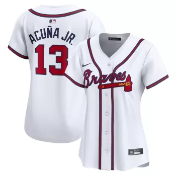 Women's Atlanta Braves Ronald Acuna Nike White Home Limited Player Jersey Women's Atlanta Braves Ronald Acuna Nike White Home Limited Player Jersey