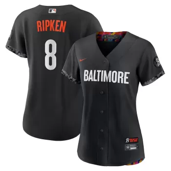 Women's Baltimore Orioles Cal Ripken Jr. Nike Black City Connect Replica Player Jersey Women's Baltimore Orioles Cal Ripken Jr. Nike Black City Connect Replica Player Jersey