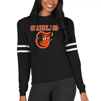 Women's Baltimore Orioles Concepts Sport Black Marathon Lightweight Lounge Pullover Hoodie Women's Baltimore Orioles Concepts Sport Black Marathon Lightweight Lounge Pullover Hoodie