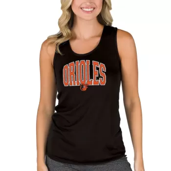 Women's Baltimore Orioles Concepts Sport Black Marathon Racerback Tank Top