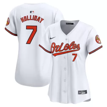 Women's Baltimore Orioles Jackson Holliday Nike White Home Limited Player Jersey Women's Baltimore Orioles Jackson Holliday Nike White Home Limited Player Jersey