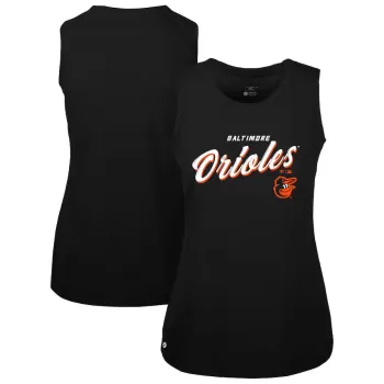 Women's Baltimore Orioles Levelwear Black Macy Tank Top Women's Baltimore Orioles Levelwear Black Macy Tank Top