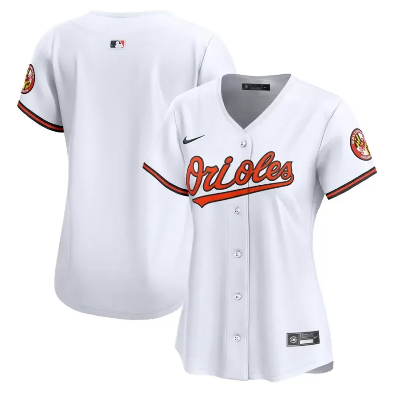 Women's Baltimore Orioles Nike White Home Limited Jersey Women's Baltimore Orioles Nike White Home Limited Jersey