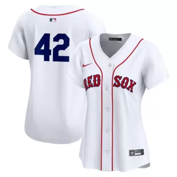Women's Boston Red Sox Nike White 2024 Jackie Robinson Day Home Limited Jersey Women's Boston Red Sox Nike White 2024 Jackie Robinson Day Home Limited Jersey