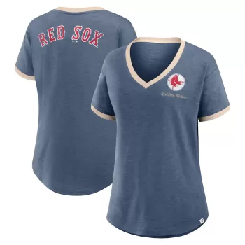 Women's Boston Red Sox Fanatics Navy Binge Worthy Stadium Slub V-Neck T-Shirt Women's Boston Red Sox Fanatics Navy Binge Worthy Stadium Slub V-Neck T-Shirt